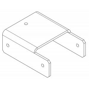 PERCo-MB-16.4 Накладка прямая нижняя