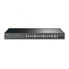 TP-LINK T1500-28PCT JetStream коммутатор PoE+ на 24 порта 10/100 Мбит/с и 4 гигабитных порта