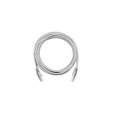 NETLAN EC-PC4UD55B-005-GY-10 Коммутационный шнур U/UTP 4 пары, Кат.5е, многожильный, CCA, PVC нг(B), серый, 0,5м