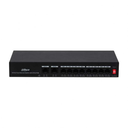 Dahua DH-PFS3010-8ET-65 Коммутатор с РоЕ 8-портовый неуправляемый Dahua DH-PFS3010-8ET-65 Коммутатор с РоЕ 8-портовый неуправляемый