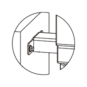 PERCo-RF01 0-11 Кронштейн для стыковки со стеной