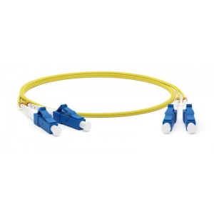 Hyperline FC-D2-9-LC/UR-LC/UR-H-10M-LSZH-YL Патч-корд волоконно-оптический (шнур)