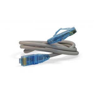 Hyperline PC-LPM-UTP-RJ45-RJ45-C6-0.5M-LSZH-GY Патч-корд