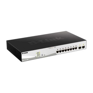 D-Link DL-DGS-1210-10MP/F1A Настраиваемый L2 коммутатор с 8 портами