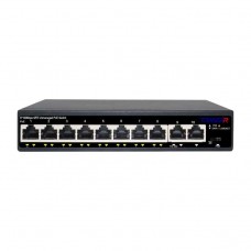 TRASSIR TR-NS1110-105-8POE v2 Неуправляемый коммутатор  с 8 PoE портами